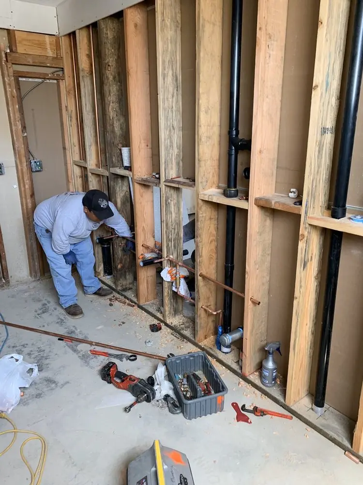 Commercial rough-in plumbing for Water Heater Replacement in Brookline